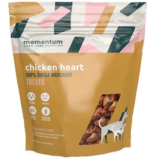 Momentum Dog Treat Freeze-Dried Chicken Heart