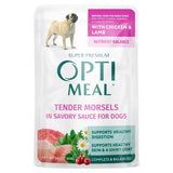 Opti Meal Wet Dog Food Tender Morsels in Savory Sauce with Chicken & Lamb