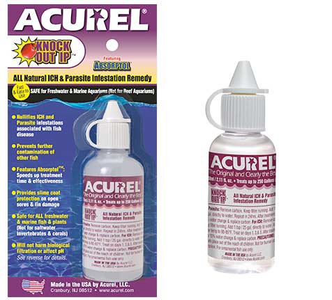 Acurel Water Treatment, KnockOut IP - All Natural ICH & Parasite Infestation Remedy