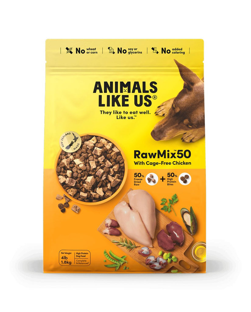 Animals Like Us Freeze-Dried Dog Food RawMix50 with Cage-Free Chicken