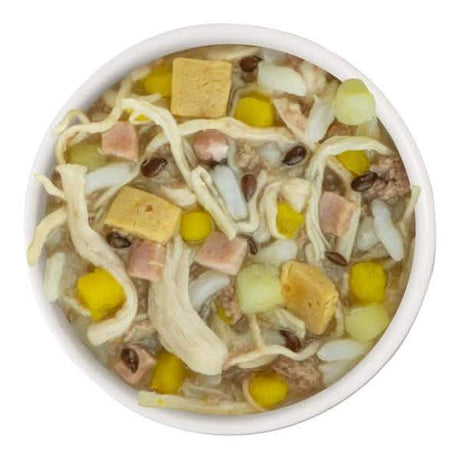 Weruva Wet Dog Food Cup BFF Wham Bam with Chicken Breast, Rice, Eggs & Ham in Broth