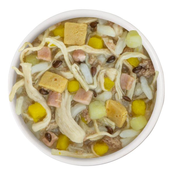 Weruva Wet Dog Food Cup BFF Wham Bam with Chicken Breast, Rice, Eggs & Ham in Broth