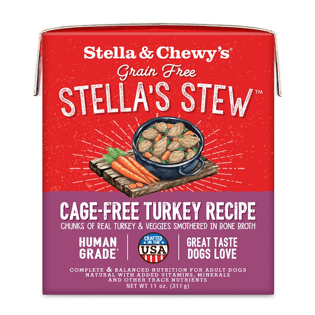 Stella & Chewy's Wet Dog Food Stella's Stew Cage-Free Turkey Recipe