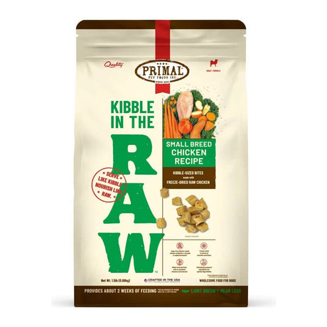 Primal Freeze-Dried Dog Food Kibble in the Raw Small Breed Chicken Recipe