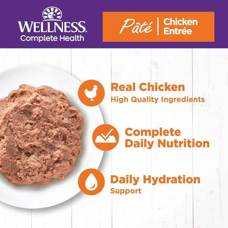 Wellness Wet Cat Food Complete Health Paté Chicken Entrée