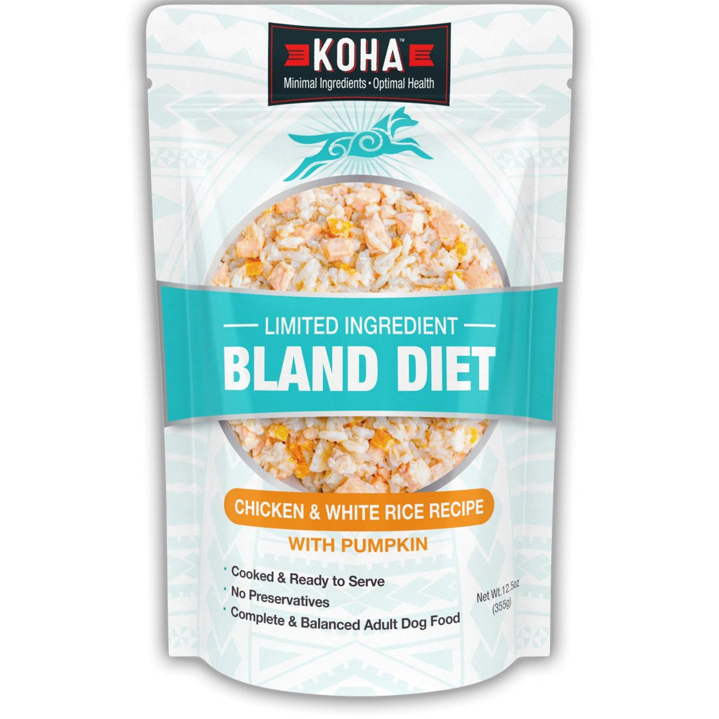 Koha Cooked Shelf Stable Dog Food Limited Ingredient Bland Diet Chicken & White Rice with Pumpkin