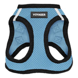 Voyager Step-In Air Pet Harness - Baby Blue with Black Trim