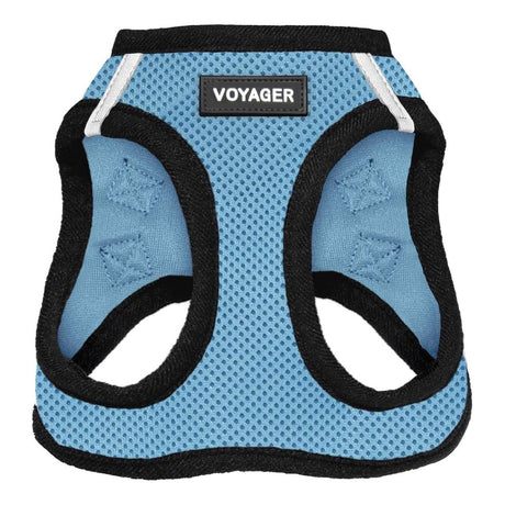 Voyager Step-In Air Pet Harness - Baby Blue with Black Trim