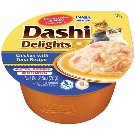 Inaba Wet Cat Food Dashi Delights Chicken with Tuna Recipe