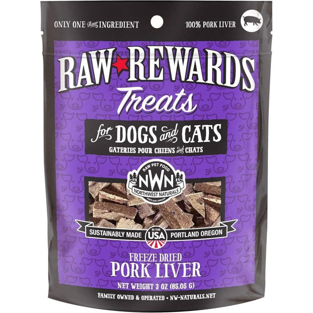 Raw Rewards Dog & Cat Treat Freeze Dried Pork Liver