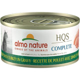 Almo Nature Wet Cat Food HQS Complete Chicken Recipe with Turkey in Gravy