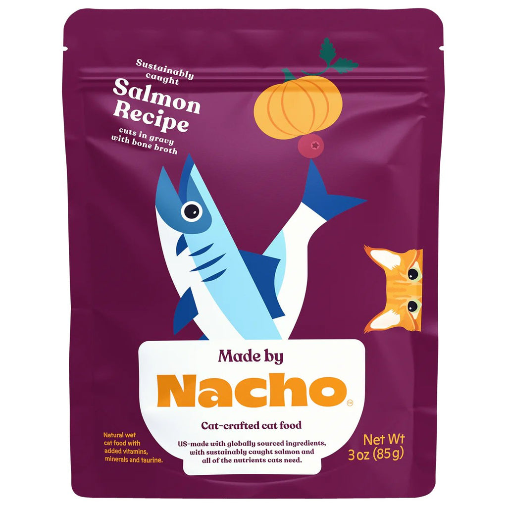 Made by Nacho Wet Cat Food Salmon Cuts in Gravy Recipe