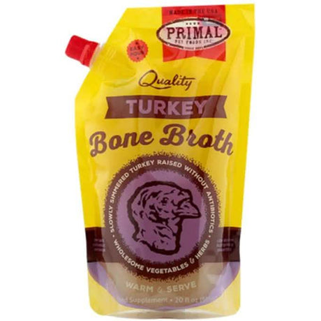 Primal Dog & Cat Food Topper Frozen Turkey Bone Broth