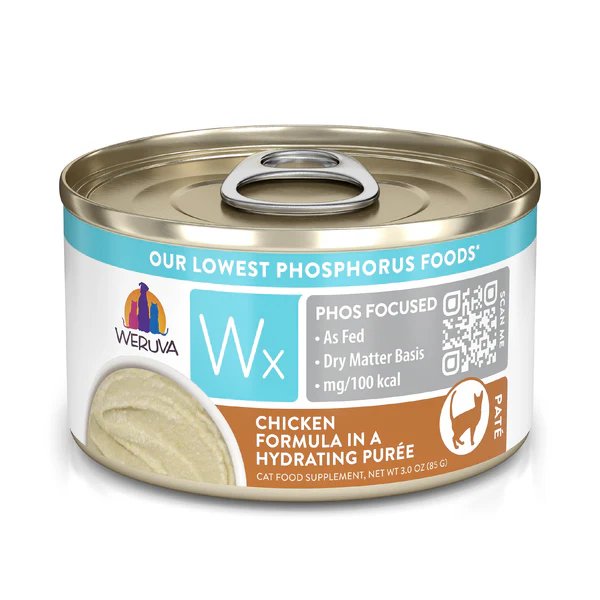 Weruva Wet Cat Food Wx Phos Focused Paté Chicken Formula in a Hydrating Purée