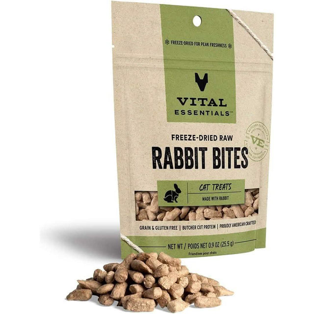 Vital Essentials Cat Treat Freeze Dried Raw Rabbit Bites