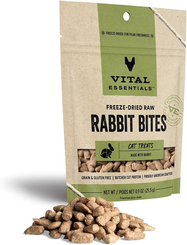 Vital Essentials Cat Treat Freeze Dried Raw Rabbit Bites