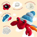 SnugArooz Dog Toy Hermie the Crab