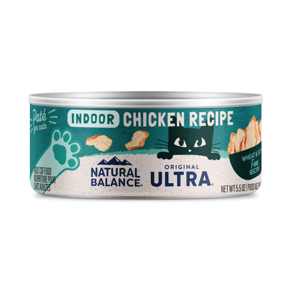 Natural Balance Wet Cat Food Original Ultra Indoor Chicken Formula Paté