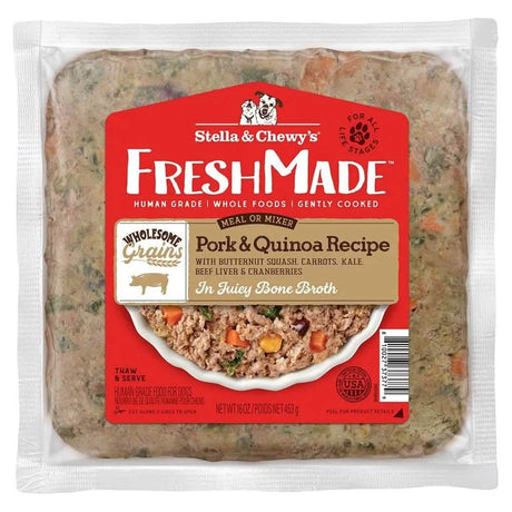 Stella & Chewy's Cooked Frozen Dog Food FreshMade Pork & Quinoa Recipe