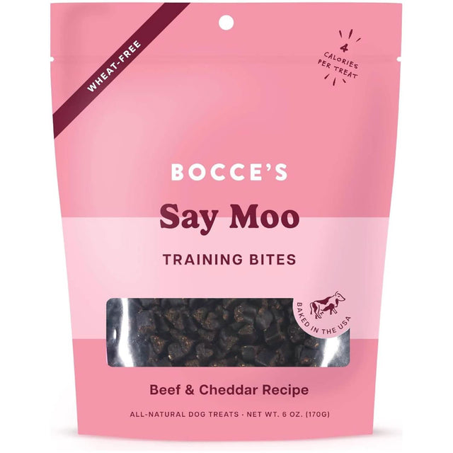 Bocce's Dog Treat Training Bites Say Moo Beef & Cheddar Recipe