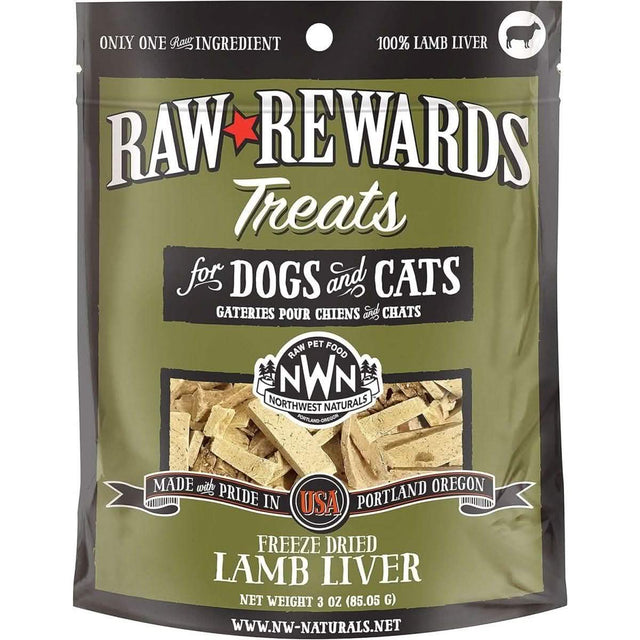 Raw Rewards Dog & Cat Treat Freeze Dried Lamb Liver