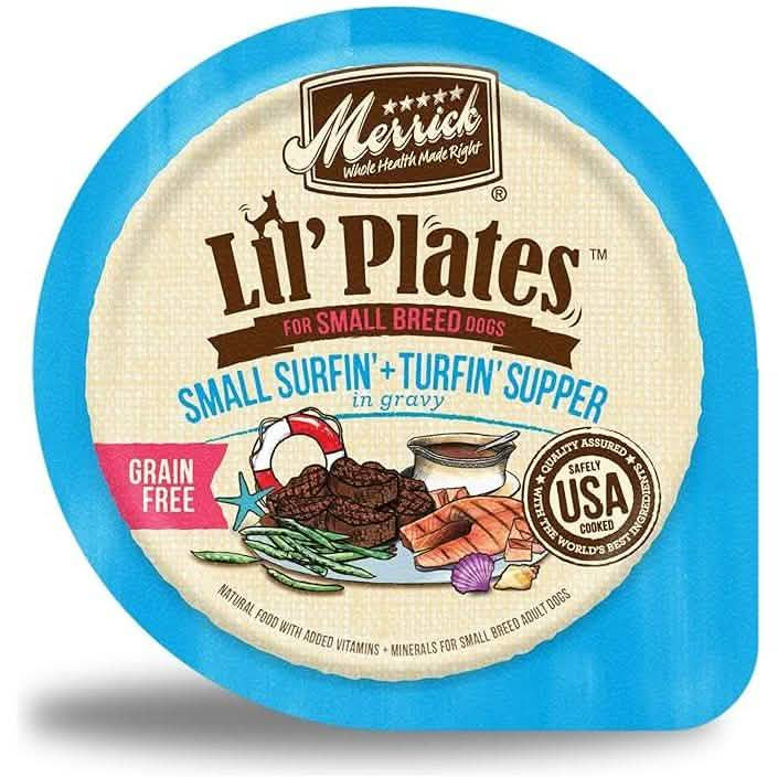 Merrick Wet Dog Food Lil' Plates Small Surfin' + Turfin' Supper