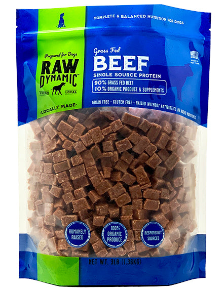 Raw Dynamic Raw Frozen Dog Food Grass Fed Beef Formula Pet